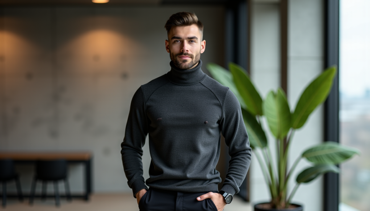 Col roulé homme : quelles morphologies peuvent le porter